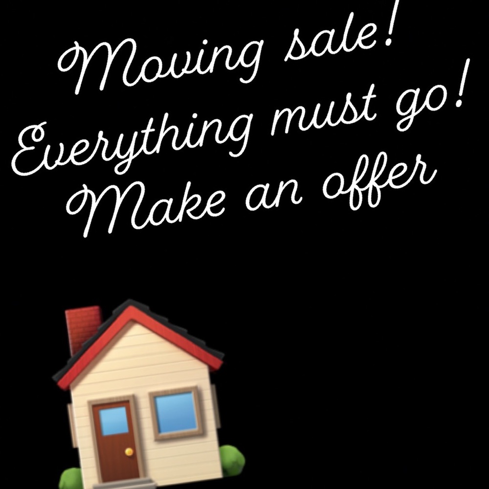 Moving sale